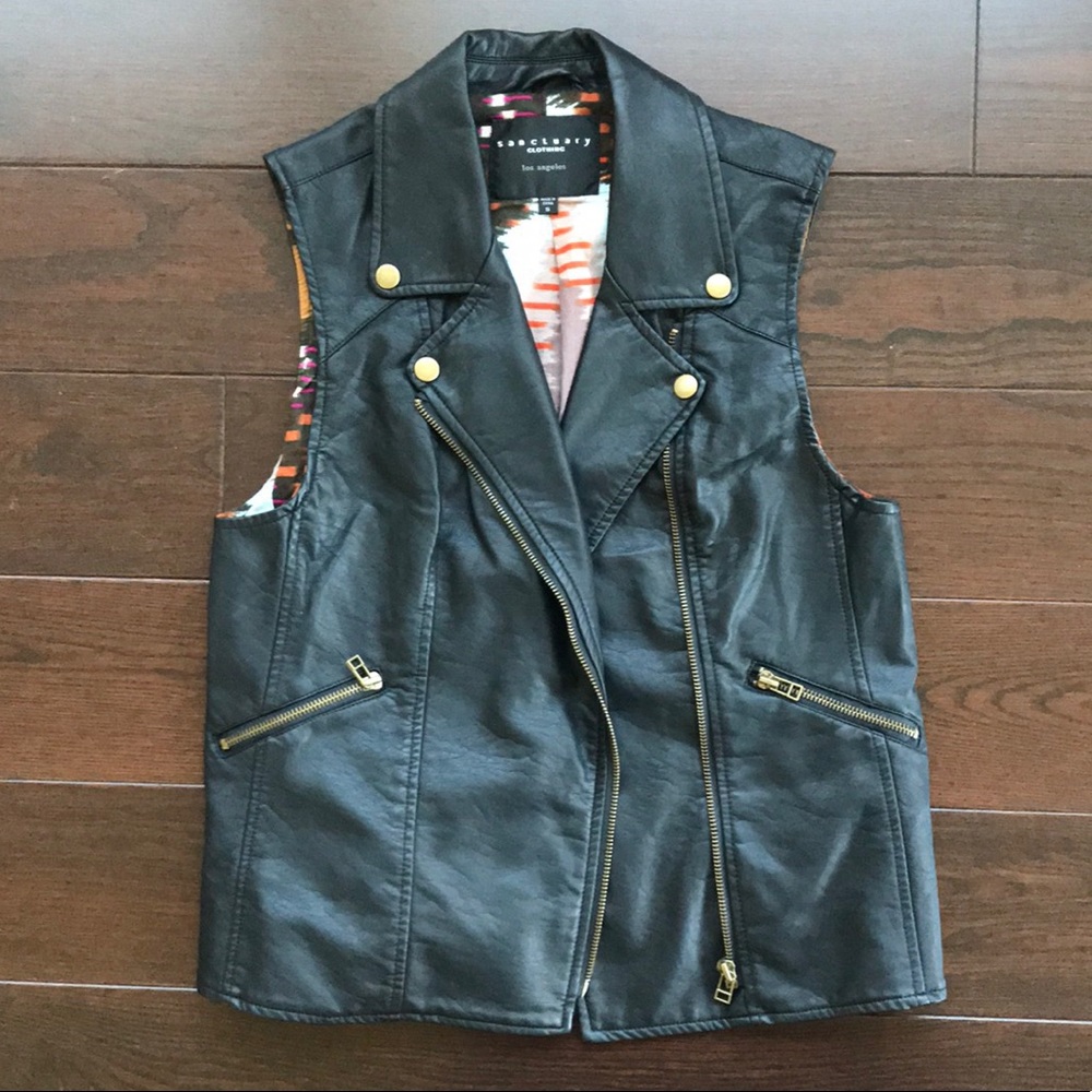 Vegan leather vest